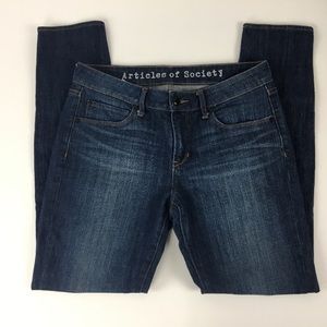 Article of Society Jeans size 27 slim, dark wash